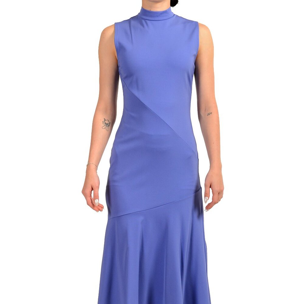 Scuderia Ferrari Women's Purple Stretch Sleeveless A-Line Dress US M IT 42